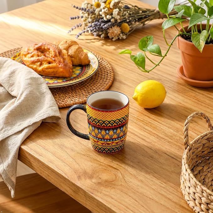 glowworm Coffee Mugs Set of 6, 16 oz Ceramic Coffee Mug - Image 4