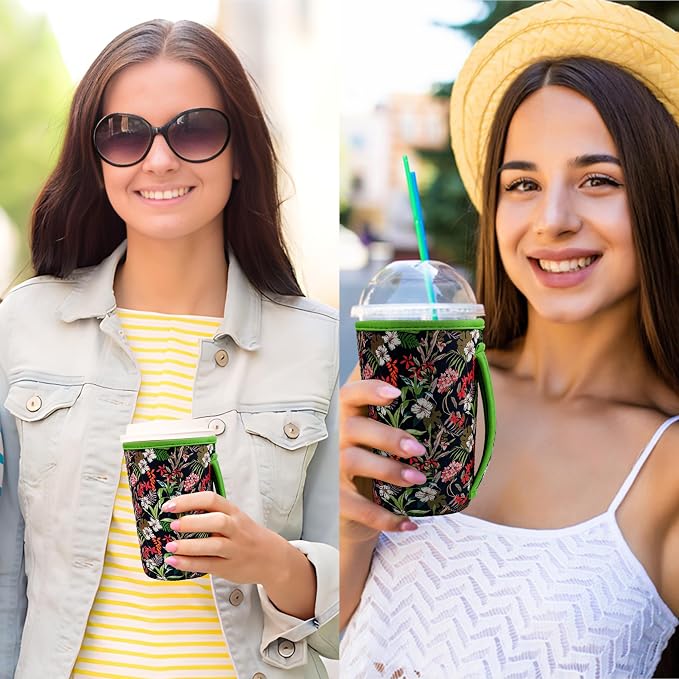KJQJLY 3 Pack Reusable Iced Coffee Sleeves - Image 6