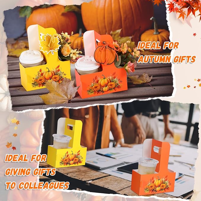 TaoBary 30 Set Thanksgiving 2 Cup Drink Carrier - Image 5