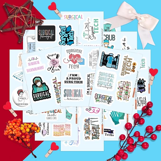 100Pcs Surgical Tech Stickers, Surgery Stickers - Image 5