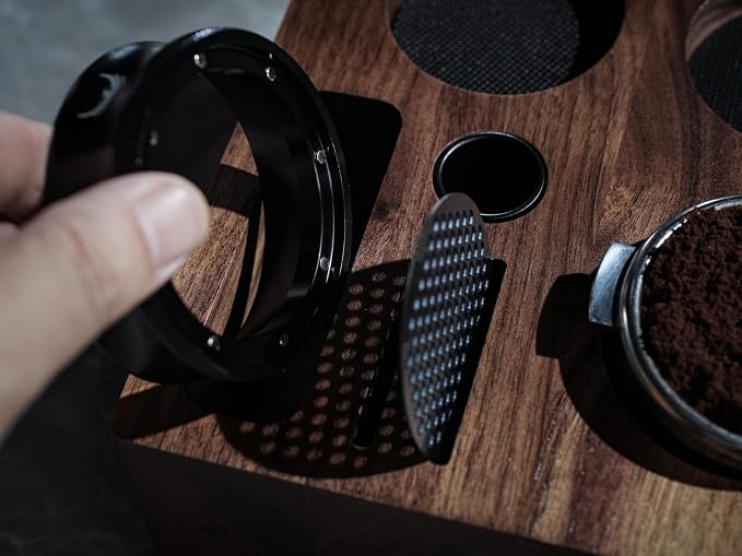 Walnut Espresso Tamping Station 54mm - Image 6