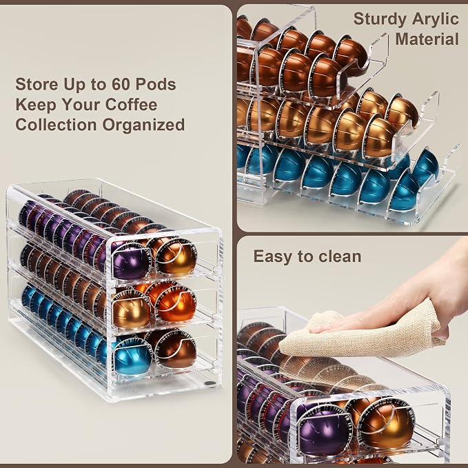 3 Layers Clear Acrylic Coffee Pod Drawer - Image 5