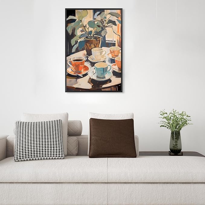 Vintage Coffee Poster Food Wall Art Canvas Cozy Charm Kitchen And Coffee Bar - Image 4