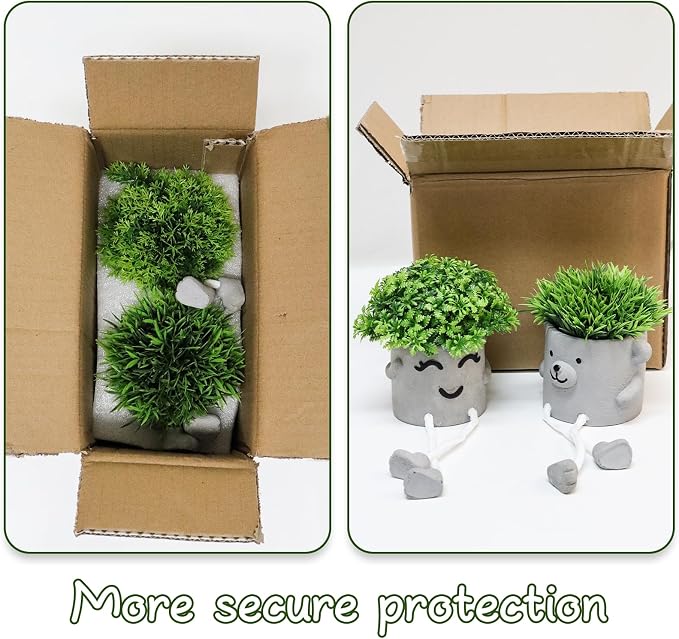 MAKHOT 2pcs Cute Artificial Succlent Plants - Image 7