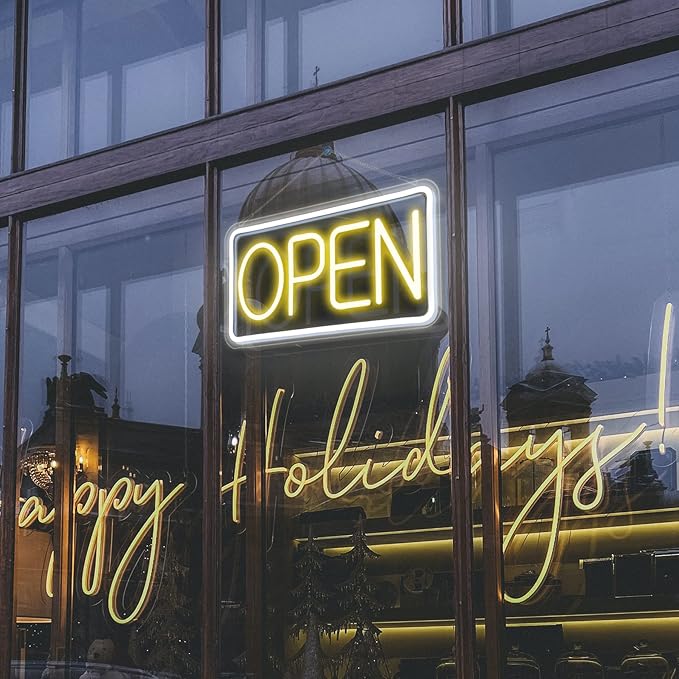 Open Signs for Business, Neon Open Sign Led, 16.5"x 9", - Image 6