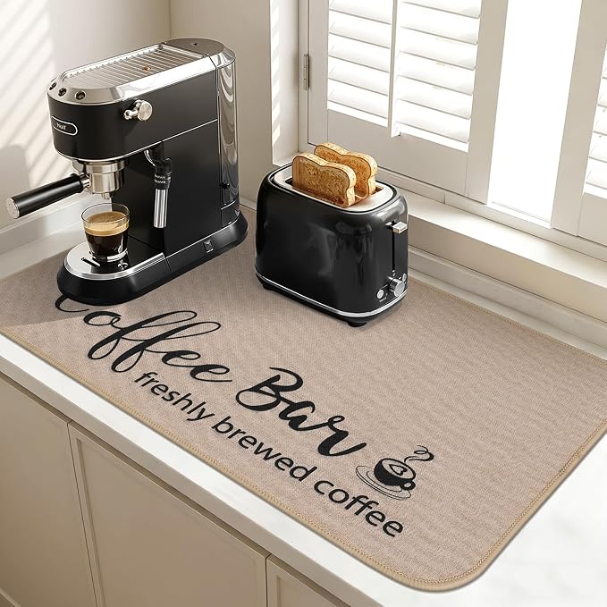 Findosom Dish Drying Mat, Cuttable Drying Mat by Findosom