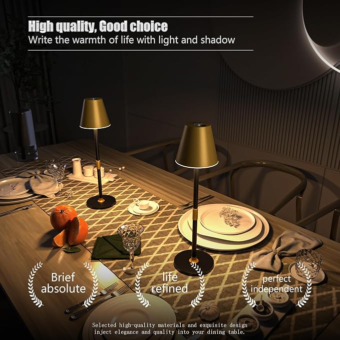 Timjorman 1-Pack Cordless Table Lamps - 5000mAh Rechargeable Battery Operated - Image 3
