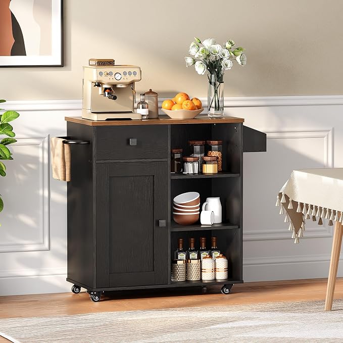 HOOBRO Kitchen Island, Storage Cabinet - Image 4