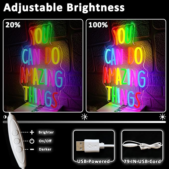 You Can Do Amazing Things Neon Sign - Image 3