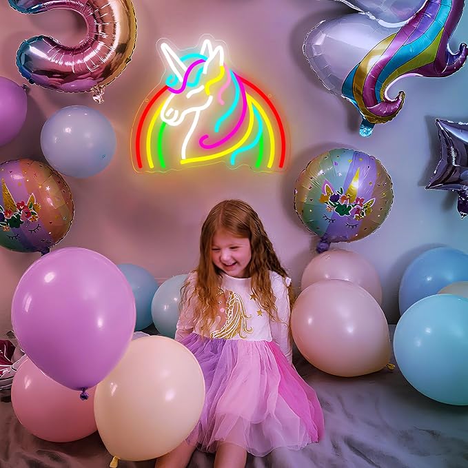 Unicorn Neon Sign for Wall Decor Dimmable Rainbow Unicorn LED Neon Light for - Image 5