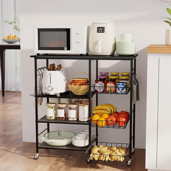 HapiRm Rolling Kitchen Microwave Cart by HapiRm