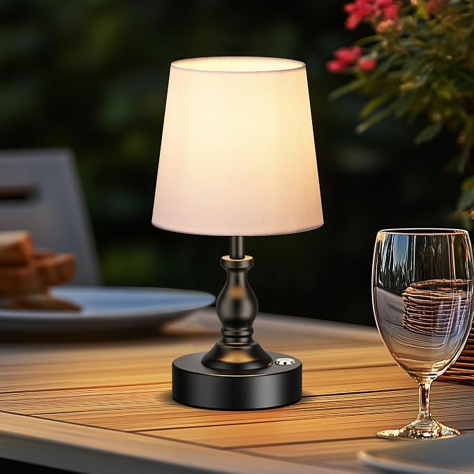 PARTPHONER Mini Cordless LED Table Lamp, 5200mAh Rechargeable Battery Operated - Image 9