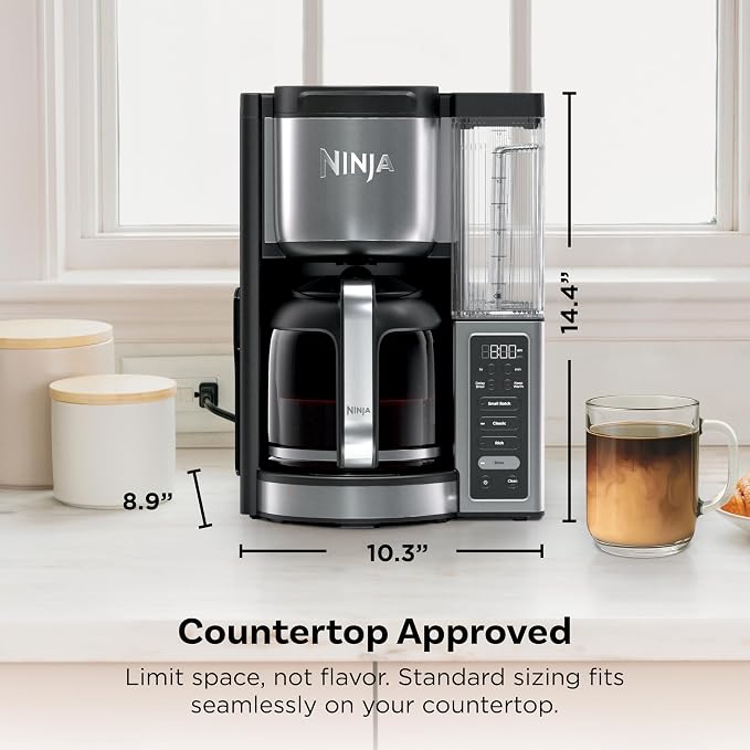 Ninja Fresh Brew™ Drip Coffee Maker, Programmable 14 Cup Glass Carafe, Classic - Image 9