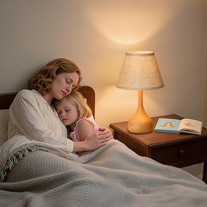 Touch Table Lamp for Bedroom Set of 2, 3-Way Dimmable Bedside Lamp for - Image 5