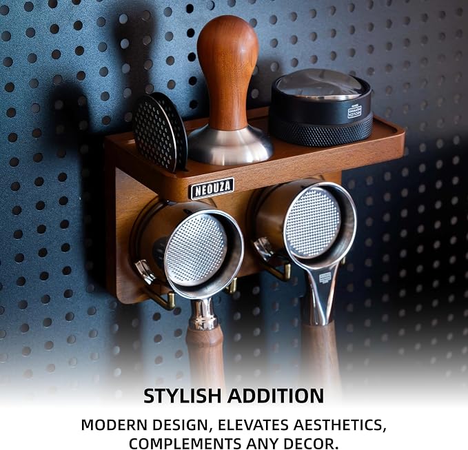 NEOUZA Mini Espresso Accessories Holder Station Wall Mounted Organizer - Image 6