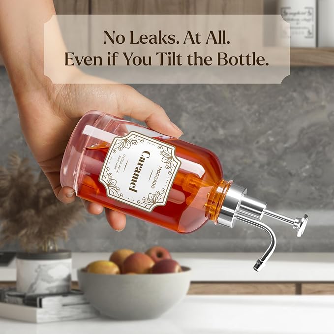 Glass Coffee Syrup Dispenser for Coffee Bar - Image 3