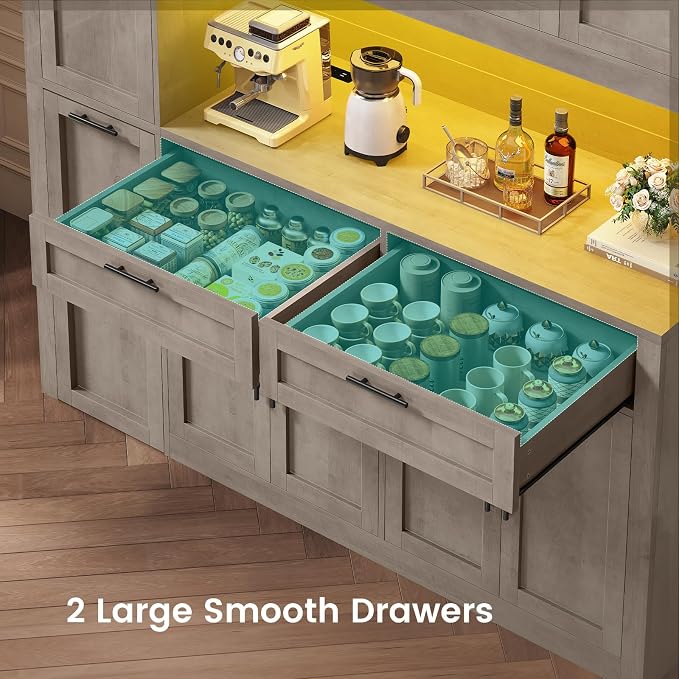 Itaar 71" Kitchen Pantry Cabinet - Image 6
