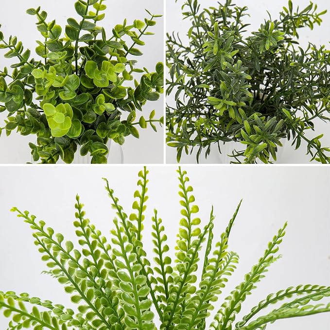 Hollyone 3 Pack Fake Plants Artificial Plants in Pots Small Faux Plant - Image 3