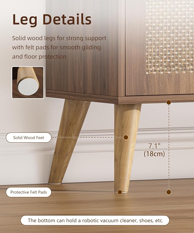 Kaiershi Rattan Buffet Cabinet - Image 7