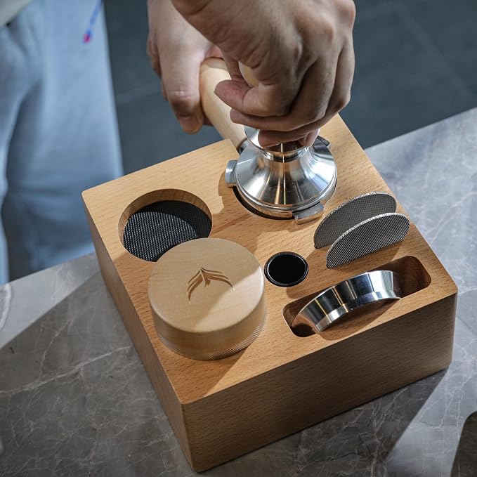 58mm Espresso Tamping Station Compact Portafilter Stand and Coffee Accessories - Image 5