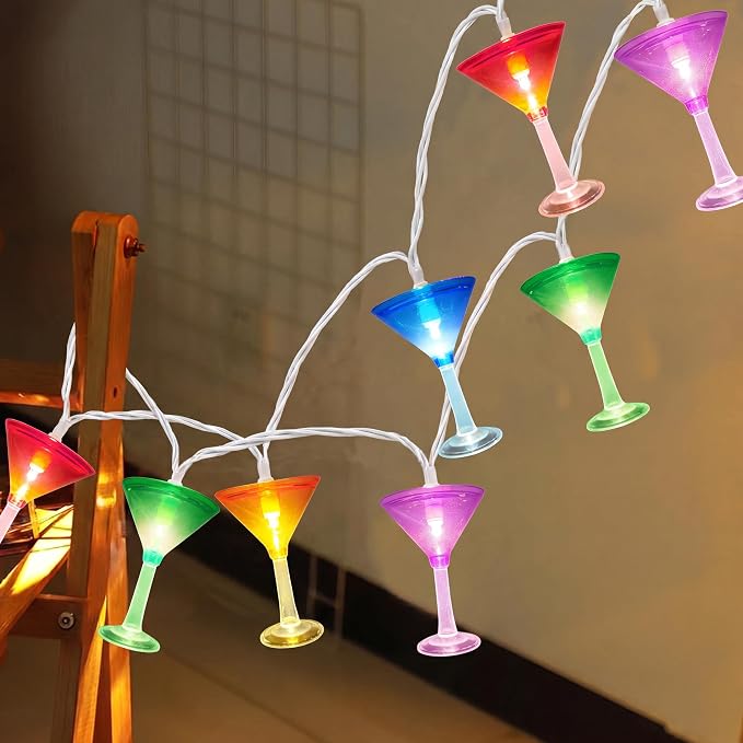 SUNSGNE LED Summer Decorative Indoor String Lights, 8.5ft Margarita Cup Hanging by SUNSGNE