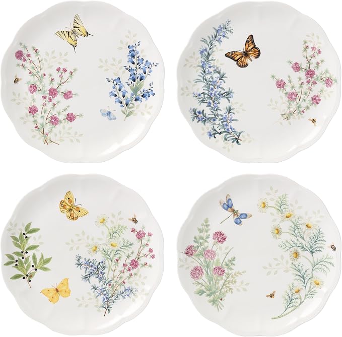 Lenox 897794 Butterfly Meadow Herbs Dinner Plates by Lenox