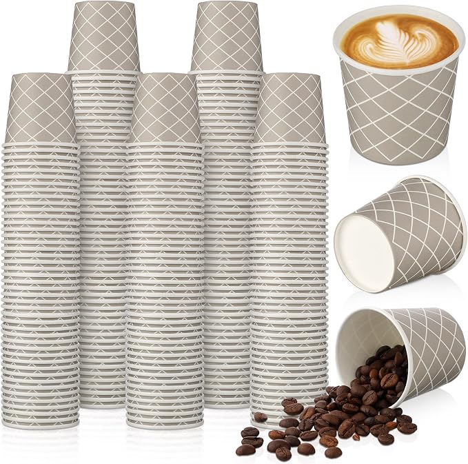 Rtteri 100 Pcs Count 3 oz Disposable Coffee Cups Disposable Espresso Cups Small by Rtteri