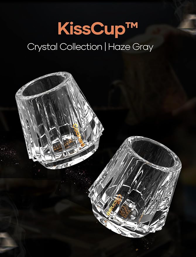 Cocinare Espresso Cups Set of 2, Crystal Clear Espresso Shot Glasses, Ideal - Image 2