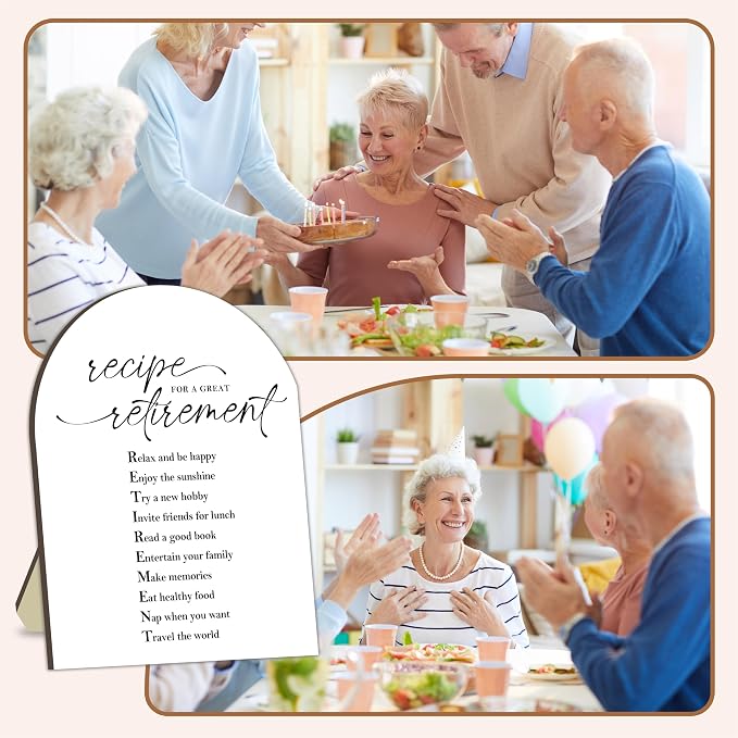 Retirement Sign, Recipe for Retirement, Retirement rules Station Sign, - Image 7