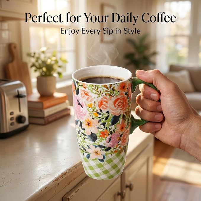 Topadorn Porcelain 17oz Ceramic Travel Mug - Image 2