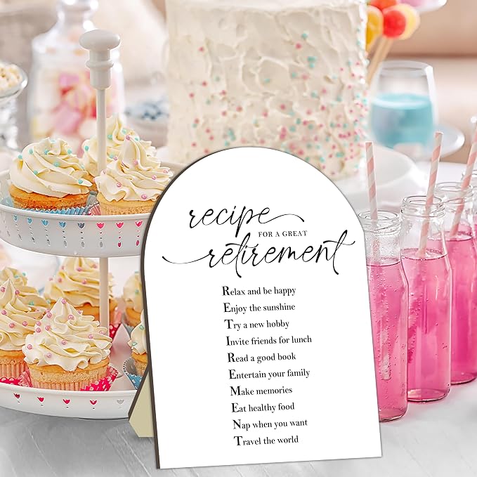 Retirement Sign, Recipe for Retirement, Retirement rules Station Sign, - Image 3