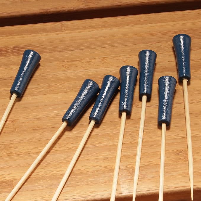 BambooMN Decorative Golf Tee Bamboo Cocktail Sandwich Skewer Picks - Image 2