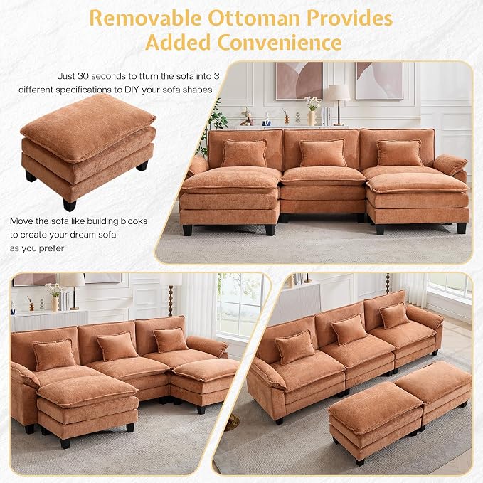 Modular Sectional Sofa, Cloud Couch - Image 2