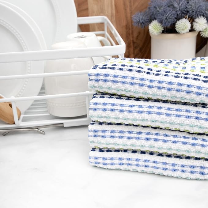 Ritz Pebble Bar Mop, Cool Blue Green, 4 Towel Set - Image 5