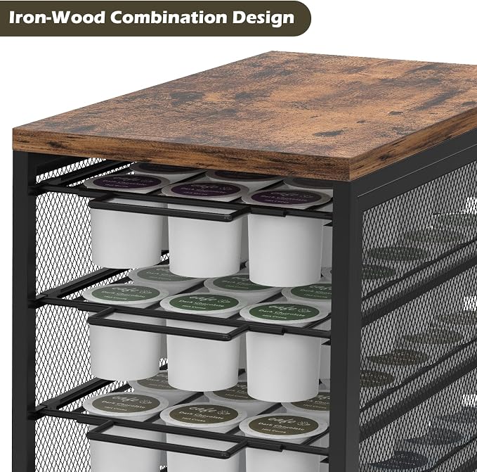 Coffee Pod Holder for K Cups, 5 Tier K Cup Drawer, 90 Pod Pack | Coffee Pod - Image 6