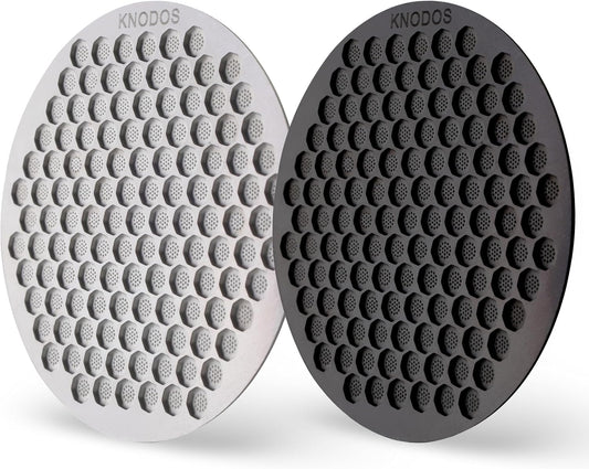 Espresso Puck Screen 54mm Breville Compatible 2 Pcs Stainless Steel Ultra-Thin 0.8mm Portafilter Screen, Fits Breville Barista Express, Pro, Touch, Bambino, Duo Temp,Impress, Infuser (53.3mm)