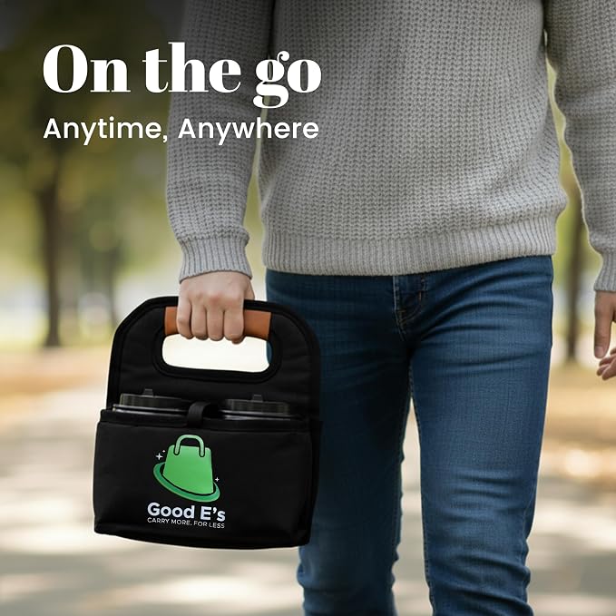 Good E’s 4 Cup Reusable Coffee Cup Carrier - Image 5