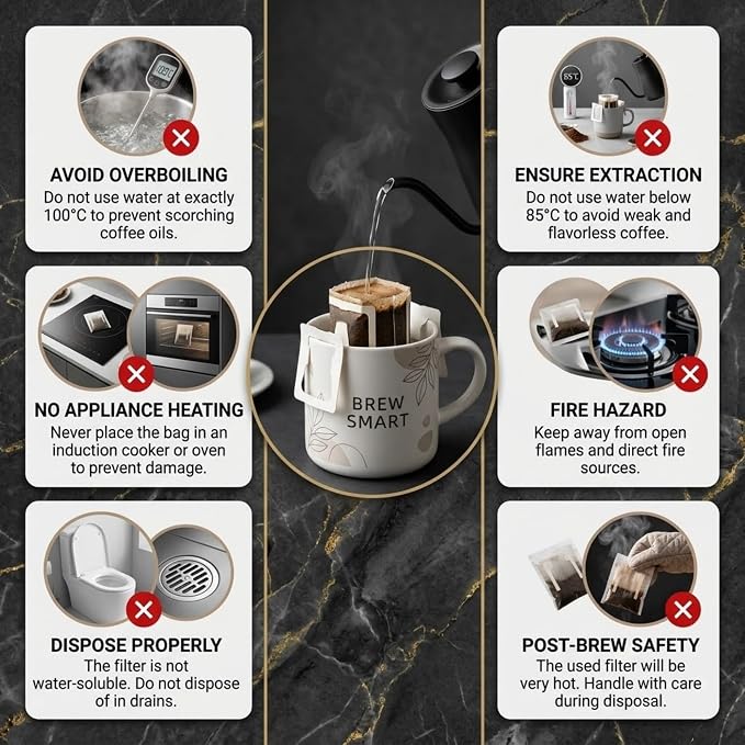 50 Pcs Pour Over Coffee Filter Bags - Image 9