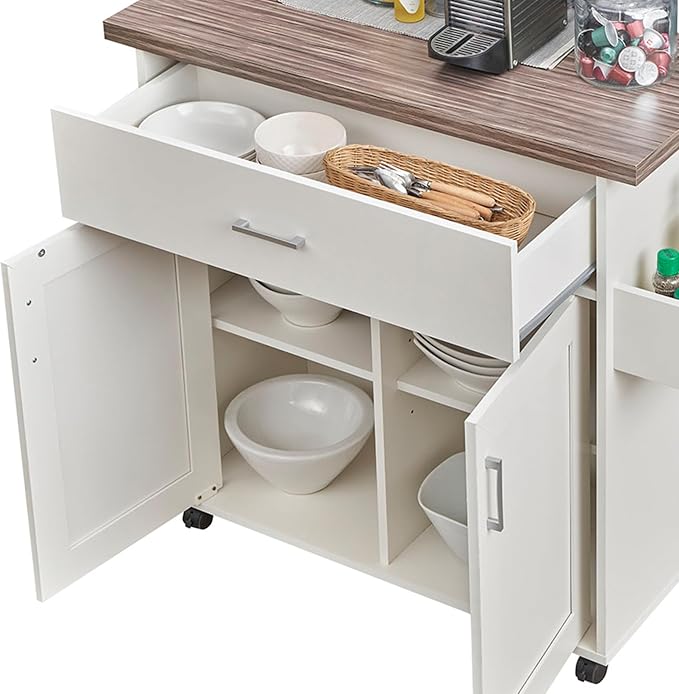 Deluxe Mobile Kitchen Island Cart - Image 9
