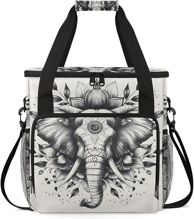Animal Elephant Coffee Maker Carring Bag, Large Insulated Storage Organizer by Home