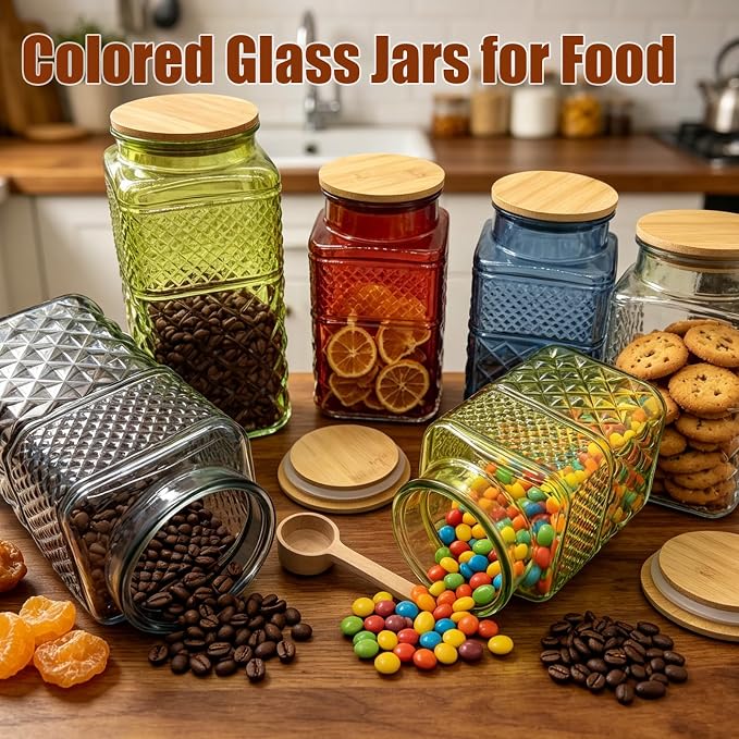 Viovian 60oz Square Glass Jar - Image 7