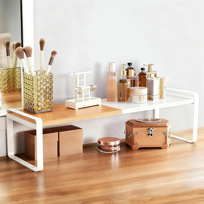 Expandable Cabinet Shelf Organizer & Spice Rack, Stackable Kitchen Counter Shelf - Image 8