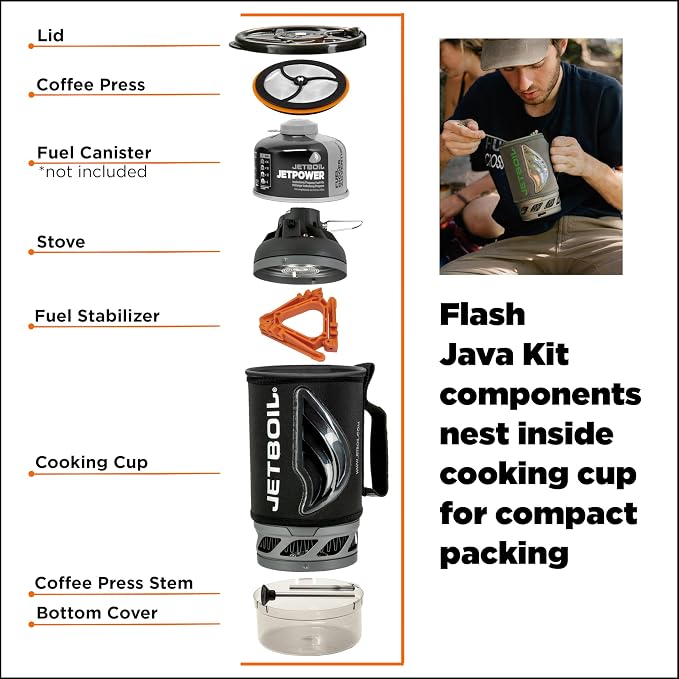 Jetboil Flash Java Kit Camping and Backpacking Stove Cooking System - Image 5