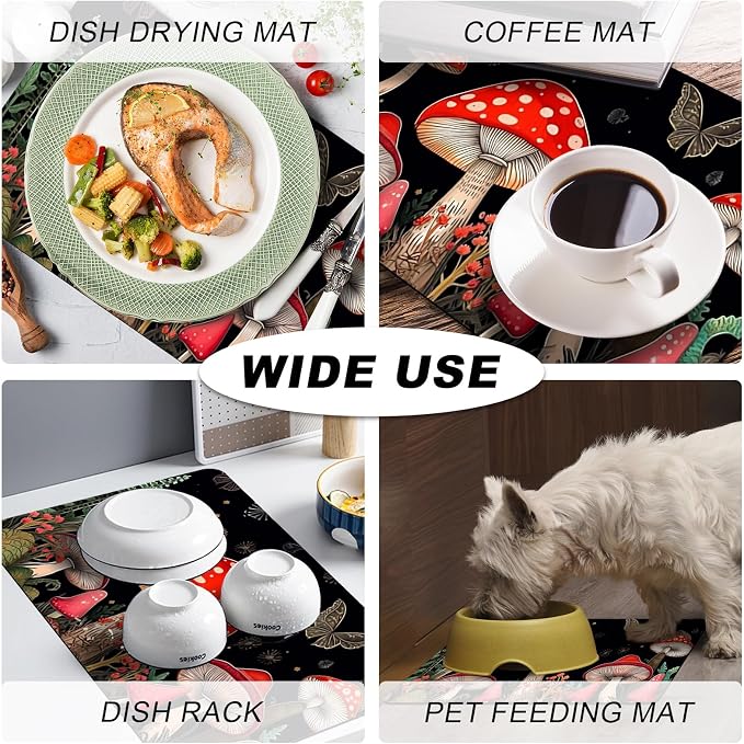 Coffee Mat, Coffee Bar Accessories Fit Under Coffee Maker Espresso Machine - Image 7