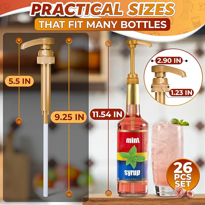 26 Pcs Coffee Syrup Pump Dispenser - Image 4