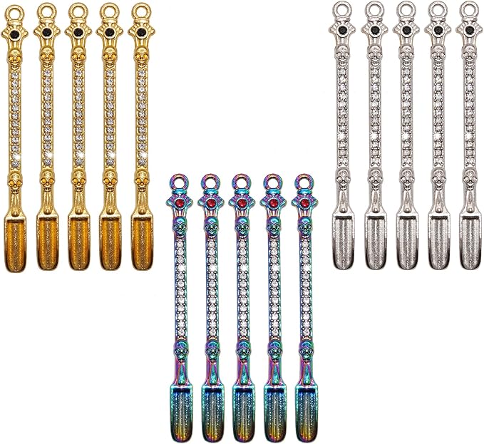 15Pcs Mini Shovel Spoons for Necklace Charms, Keychain Accessories, Measuring by Unknown