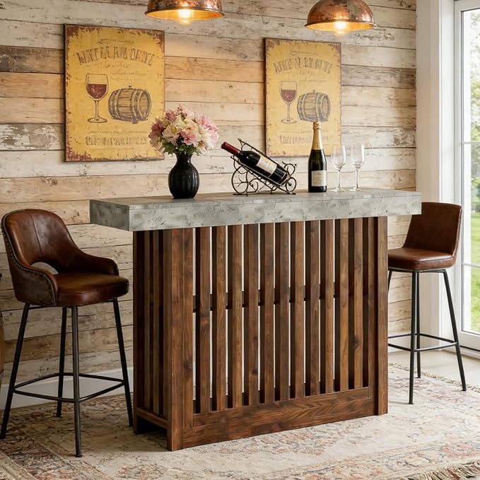 GarveeHome 63" Long Bar Table - Image 6