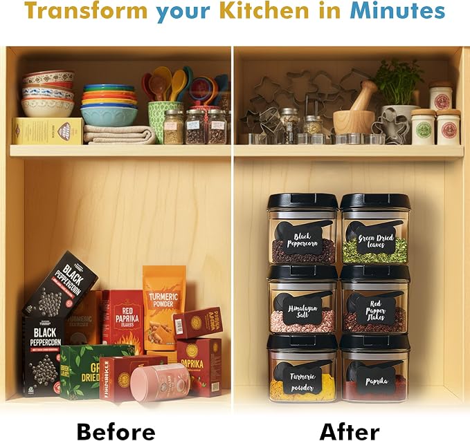 Shazo 6 PC Airtight Food Storage Containers + 6 Spoons Included - Image 6