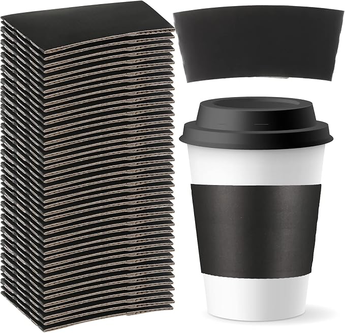 Sabary 50 Pcs Coffee Cup Sleeves by Sabary