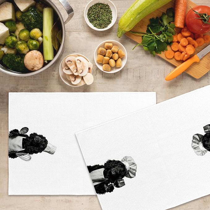 Cocker Spaniel Kitchen Towels Set of 2, Dog Kitchen Accessories, Bar Decor - Image 5